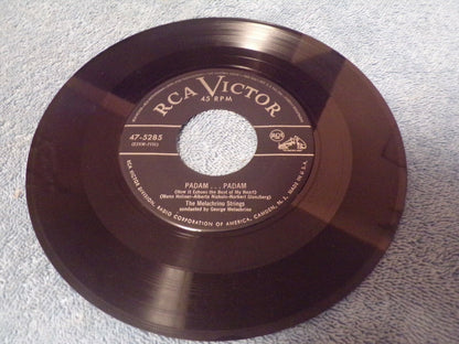 Vintage Melanchrino Strings "Waltz of Paree" & Padam Padam Vinyl Record