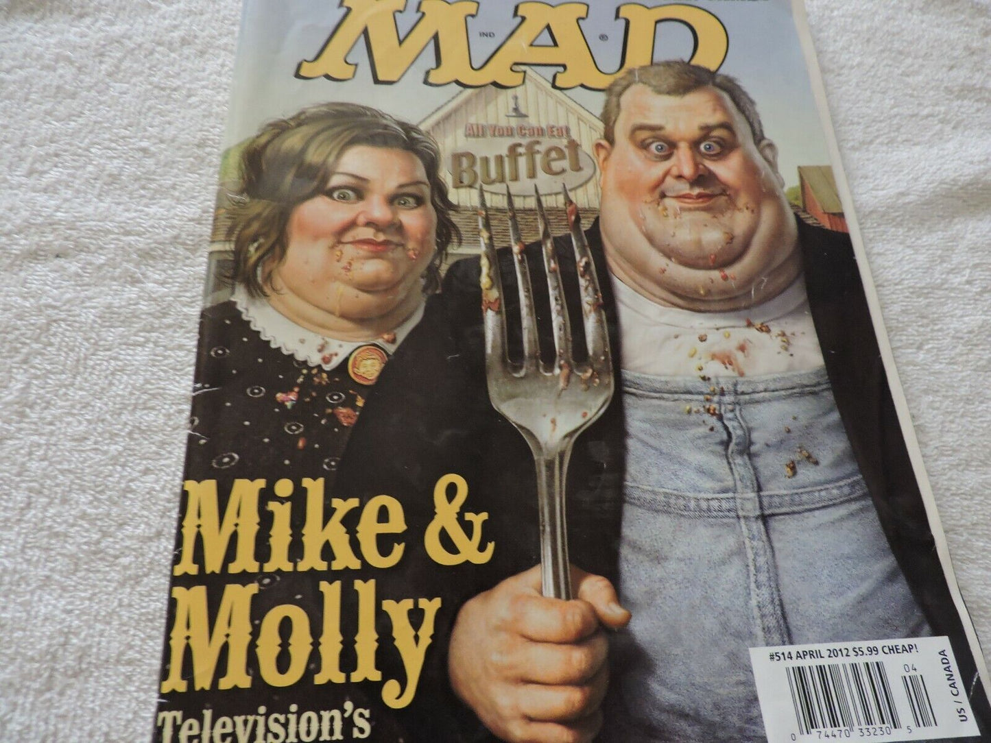 MAD MAGAZINE NUMBER 514 APRIL 2012 UNGRADED "MIKE & MOLLY"