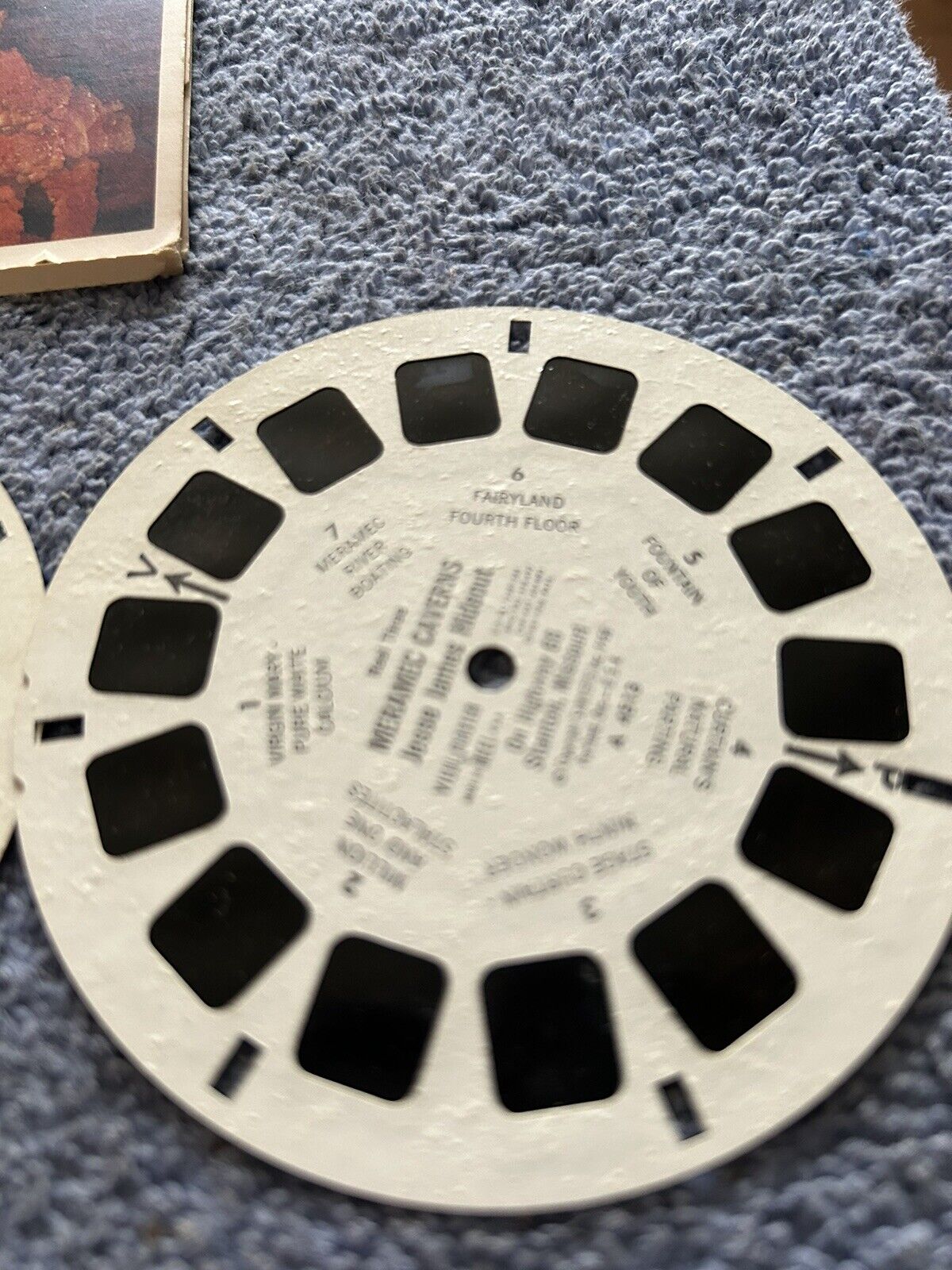 VIEW MASTER 3D REELS:  MERAMEC CAVERNS  3 REELS--OPENED PACKAGE