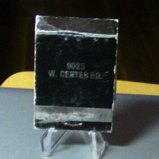 Bourbon Street 9025 W. Center Rd.Vintage Match Book