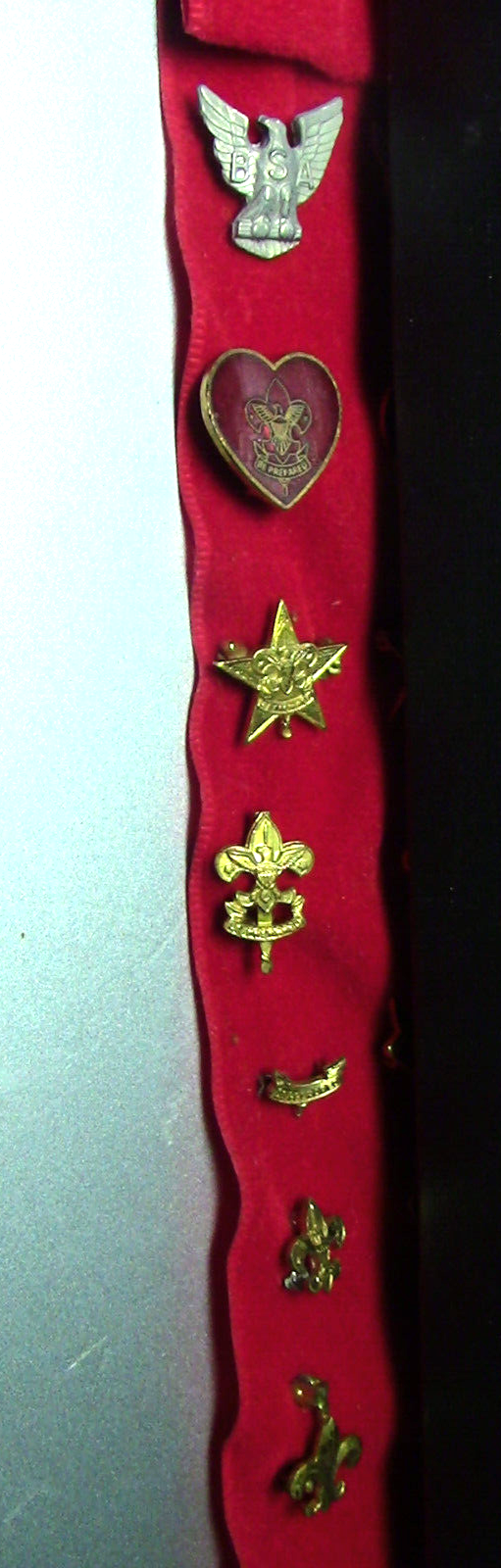 Official Vintage BSA Pins: EAGLE/LIFE/STAR/1ST CLASS/2ND CLASS/TENDERFOOT/SCOUT