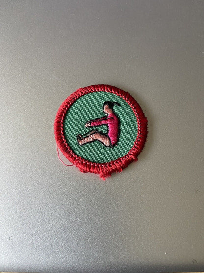 Official Girl Scout "Exercise" Merit Badge Patch
