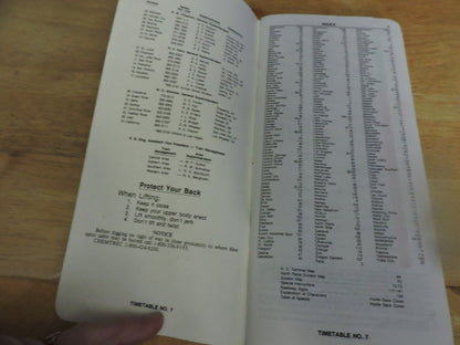 UNION PACIFIC RAILROAD CO. SYSTEM TIMETABLE NO. 7 1989