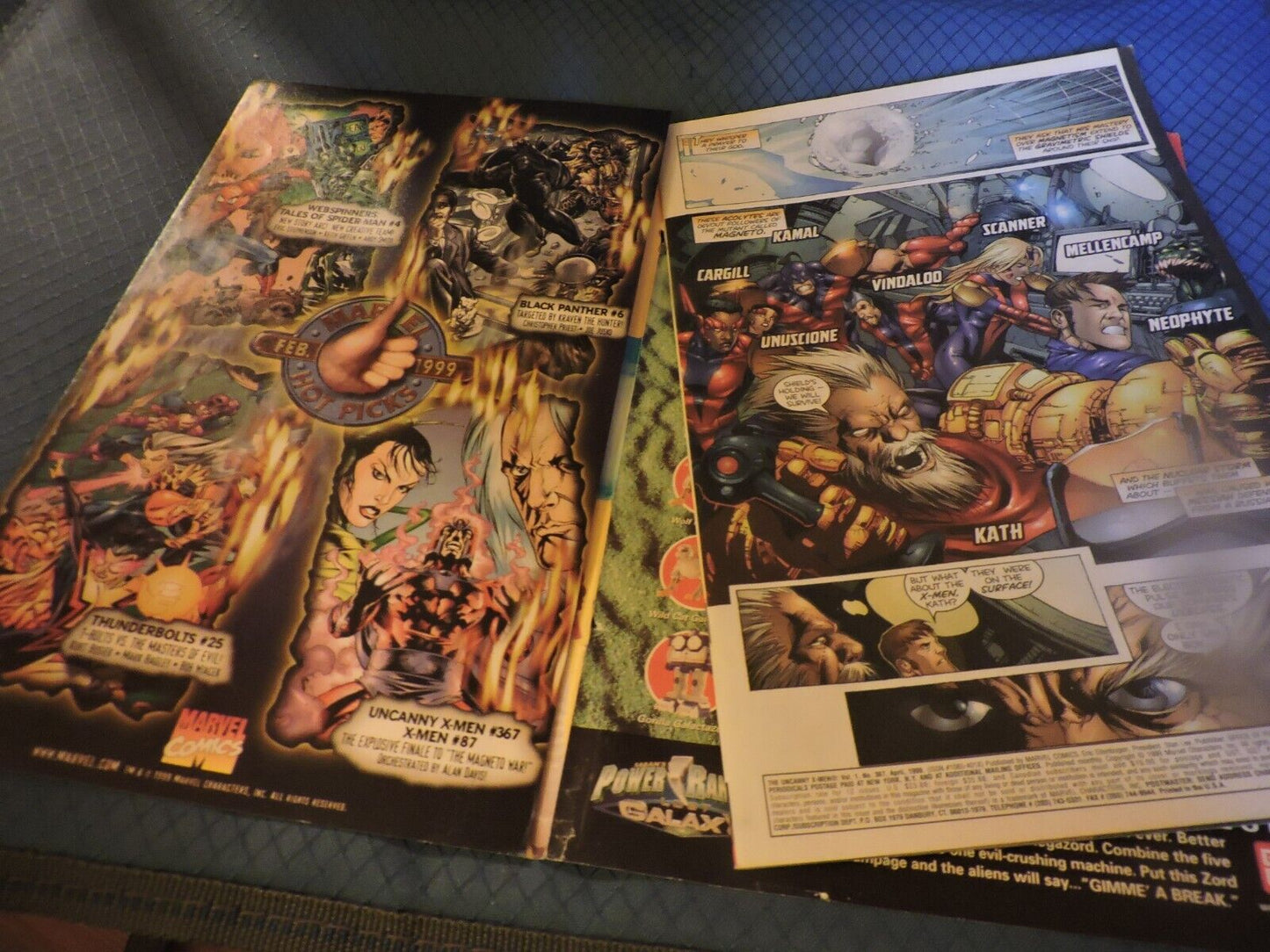 X-MEN THE UNCANNY:  THE MAGNE TO WAR, UNHOLY TIRNITY,#367 1999