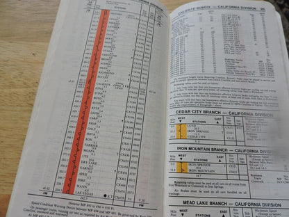 UNION PACIFIC RAILROAD CO. SYSTEM TIMETABLE NO. 4, 1986
