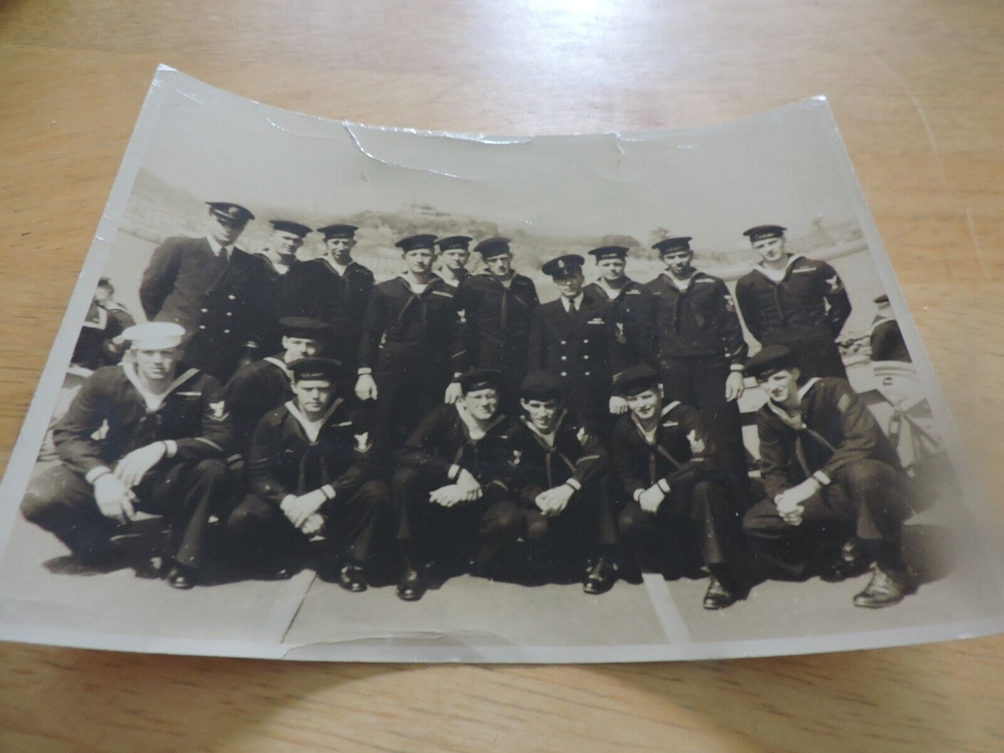 VINTAGE NAVAL CREW PICTURE 7X5.5 INCHES