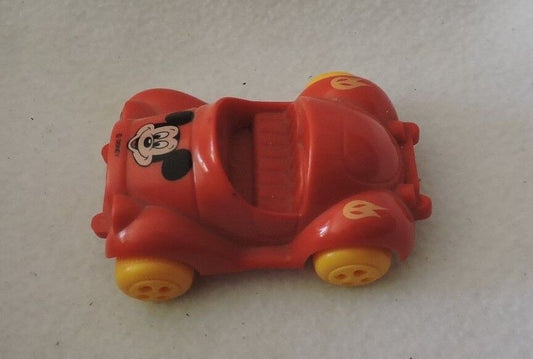 Vintage Mickey Mouse Mini Red Car-Viking Toys