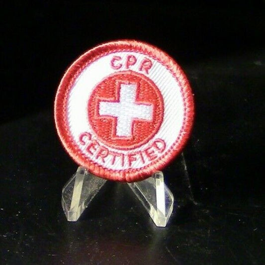 Retired Fire Department Patch: CPR Certified 1 1/2" Uniform Patch