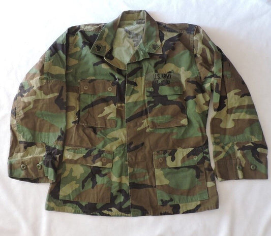 Camouflage U.S. Army Jacket-Size Medium-Sgt Insignia-U S Army Breast Patch