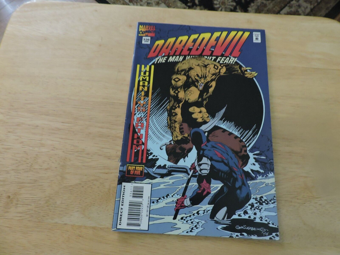 DAREDEVIL   "HUMANITYS FATHOM  PART 4 OF 5"   #336 UNGRADED