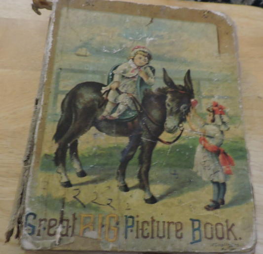 GREAT BIG PICTURE BOOK--VINTAGE MCLOUGHLIN BROS
