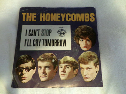 The Honeycombs sing "I Can't Stop & I'll Cry Tomorrow on Vinyl Record 45 RPM