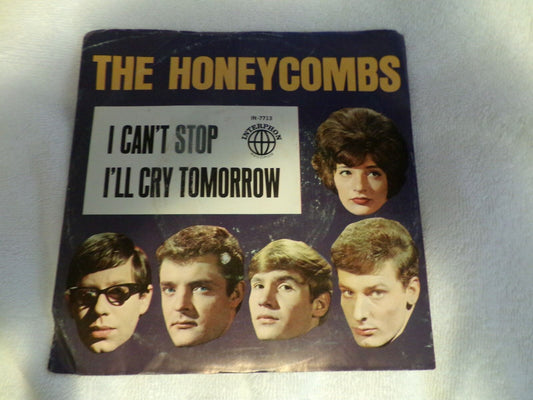 The Honeycombs sing "I Can't Stop & I'll Cry Tomorrow on Vinyl Record 45 RPM
