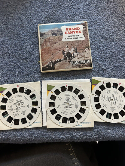 VIEW MASTER 3D REELS:  GRAND CANYON 3 REELS--OPENED PACKAGE