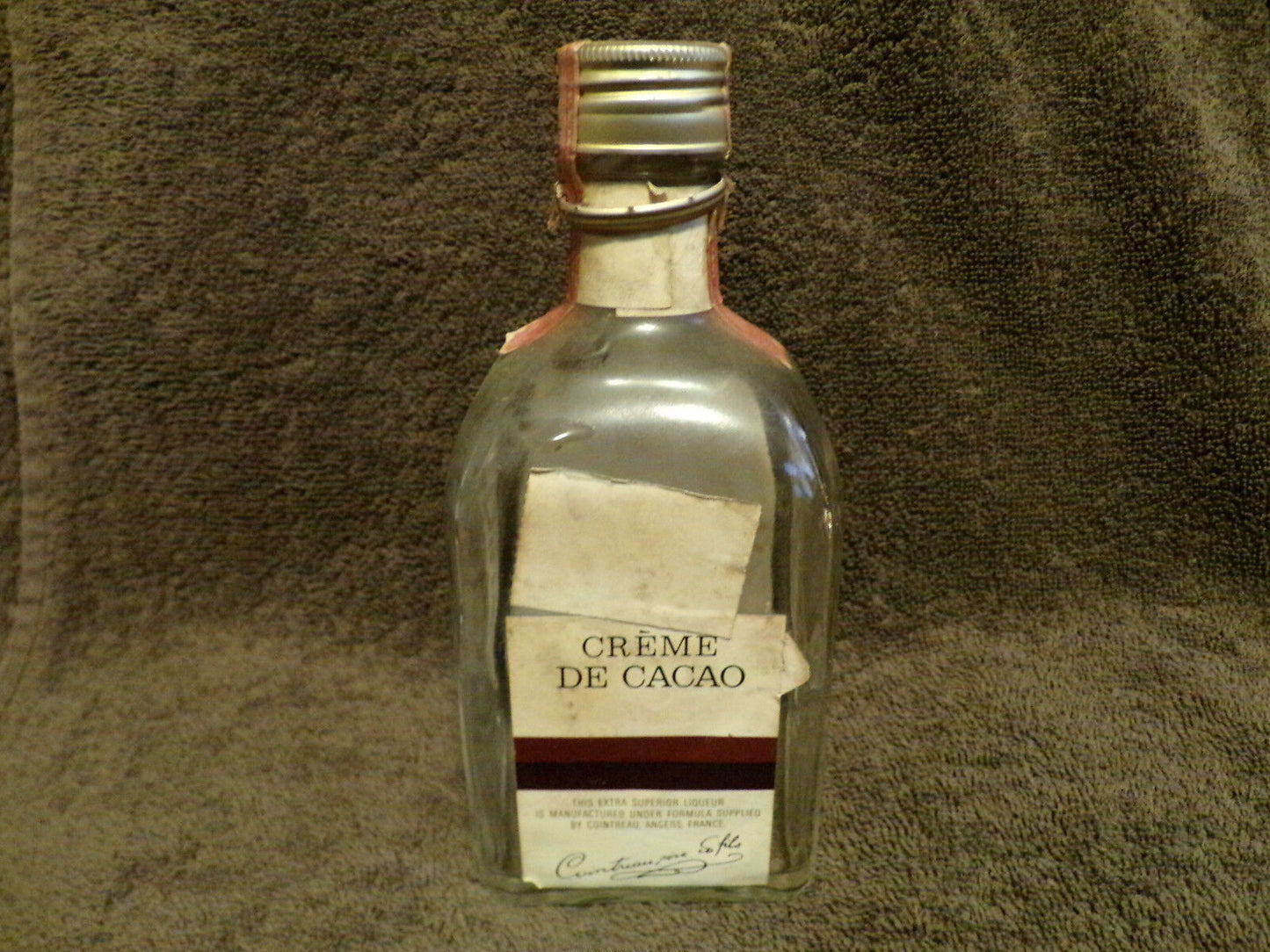 Vintage Cointreau Amber Liqueur Bottle 3/4 Pint Size (Empty) - Gorgeous!!