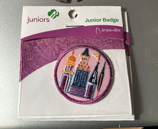 Official Girl Scout Juniors "playing in the past" Badge Patch