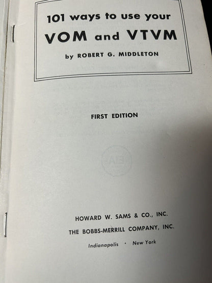 101 Ways to use VOM & VTVM, 1959