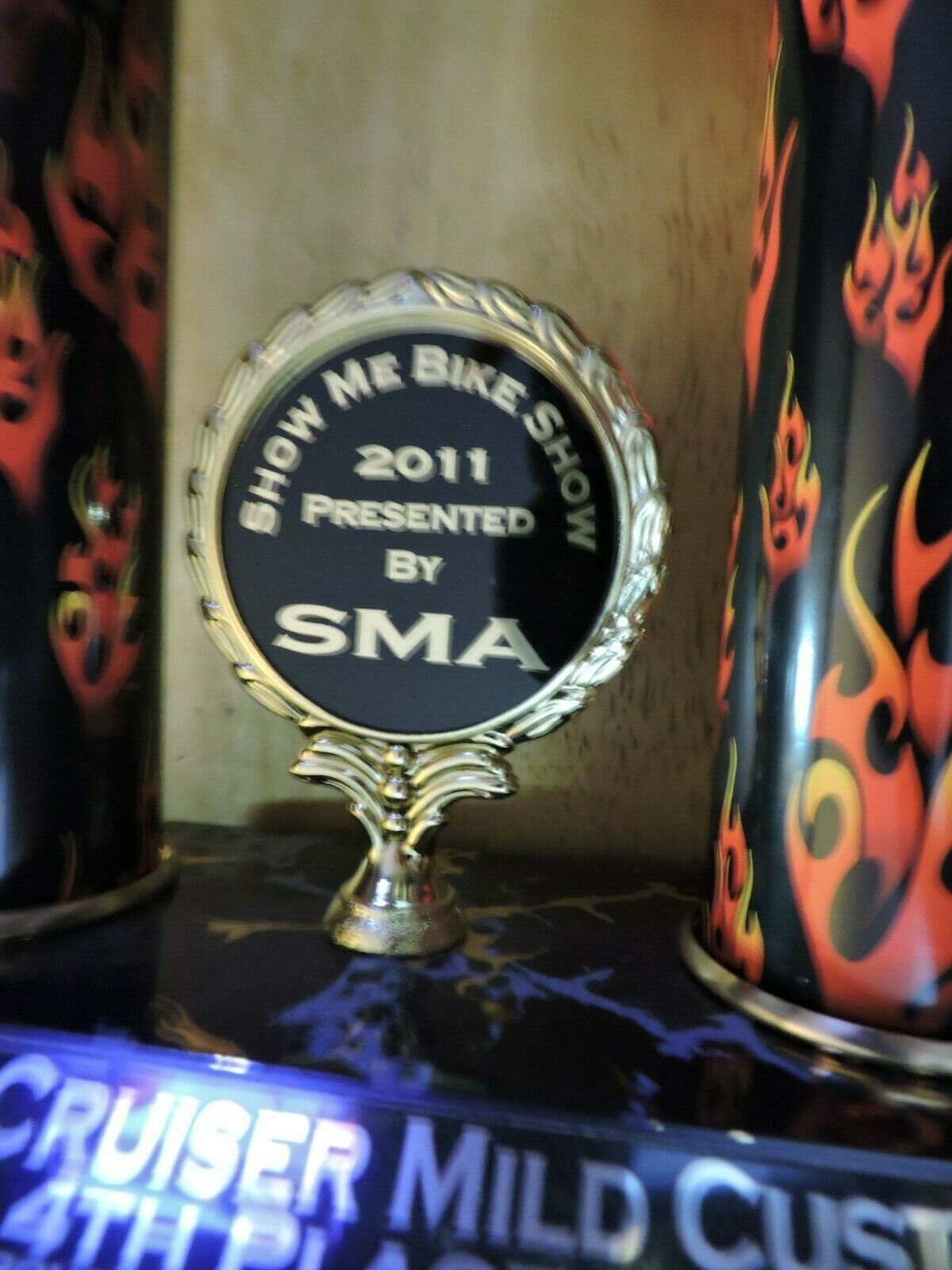 HARLEY CRUISER MILD CUSTOM 4TH PLACE TROPHY  2011