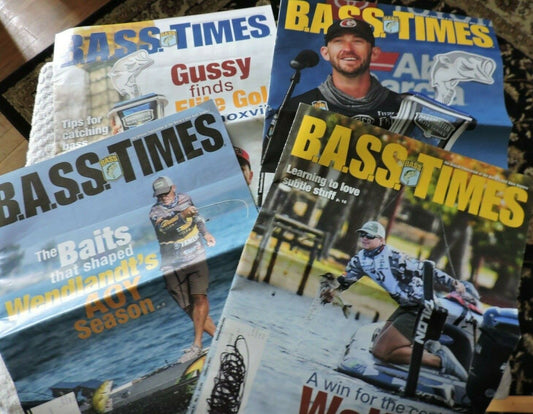 B.A.S.S. TIME,  LOT OF 4: JANUARY, FEBRUARY,  APRIL,  MAY 2021