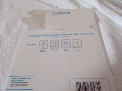 White Internet Shipping Labels, 43 sheets per package