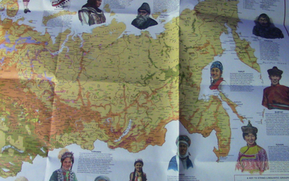 The National Geographic Magazine Map of The Soviet Union & it's Peoples