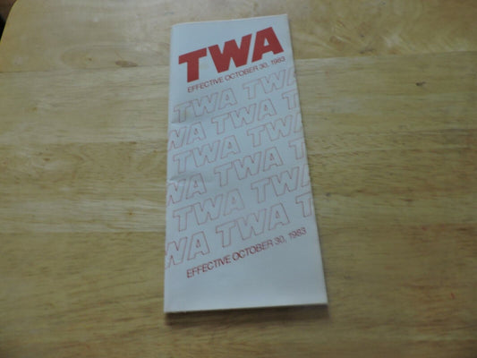 TWA Timeline Effective October 30, 1983