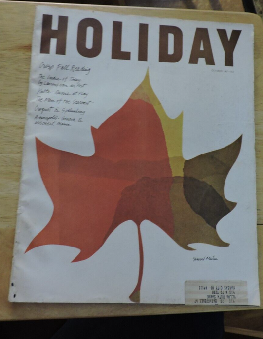 HOLIDAYMAGAZINE OCTOBER 1967 CRISP FALL READING