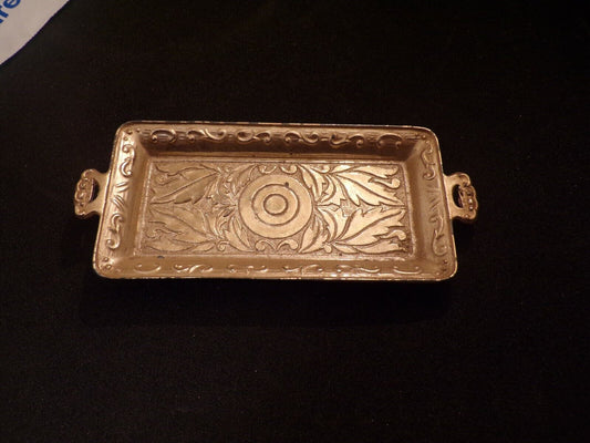 Silver Finger Dish/Ornate Design, Marked Japan