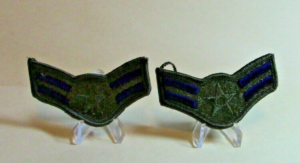 U.S. Air Force Airman 1st Class Chevrons, Small, Subdued (Set of 2)