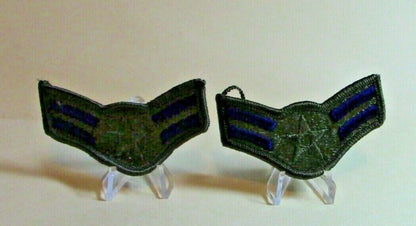 U.S. Air Force Airman 1st Class Chevrons, Small, Subdued (Set of 2)