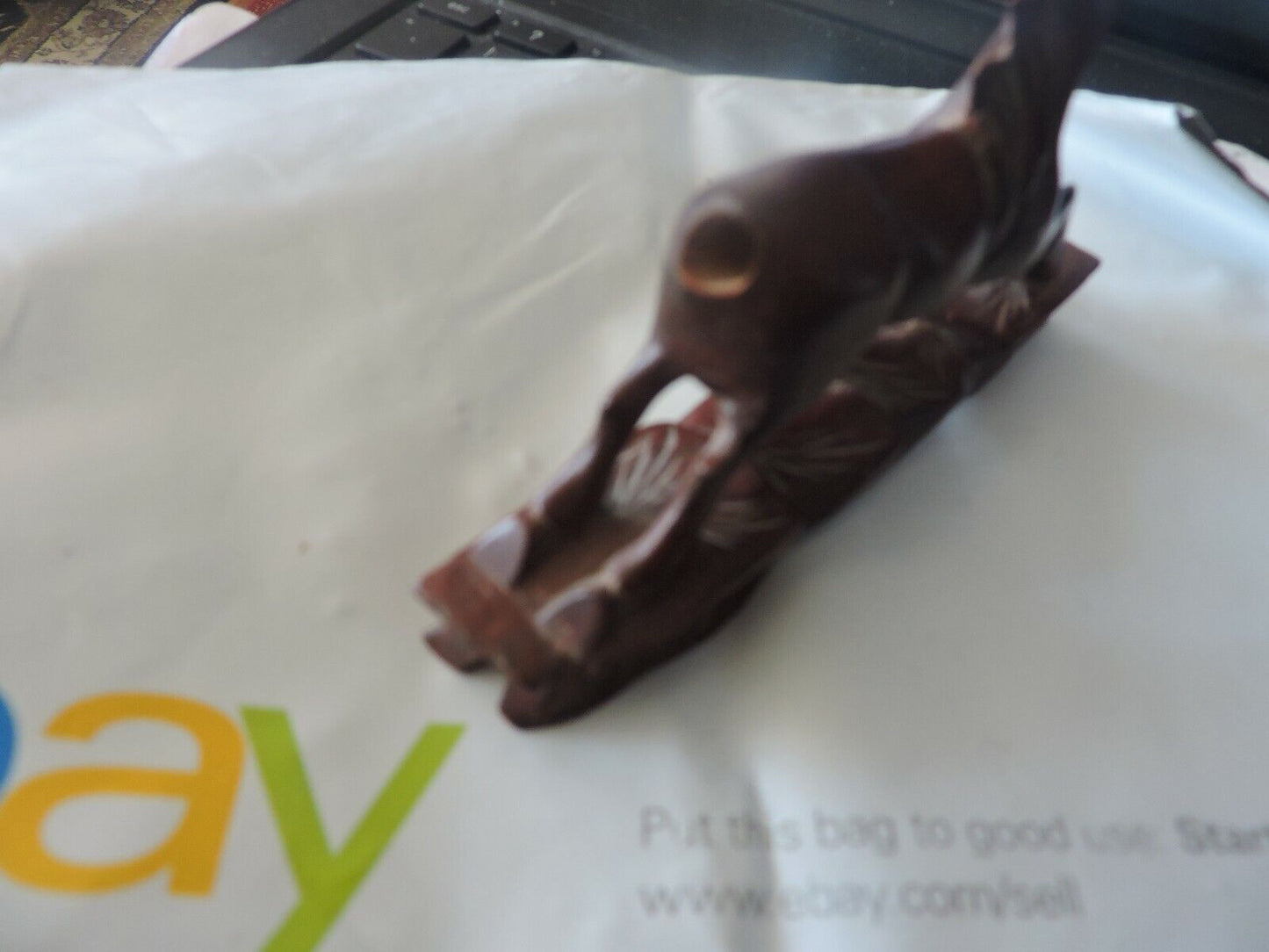 Hand Carved Wooden Horse (4" long X 2 1/2" High)