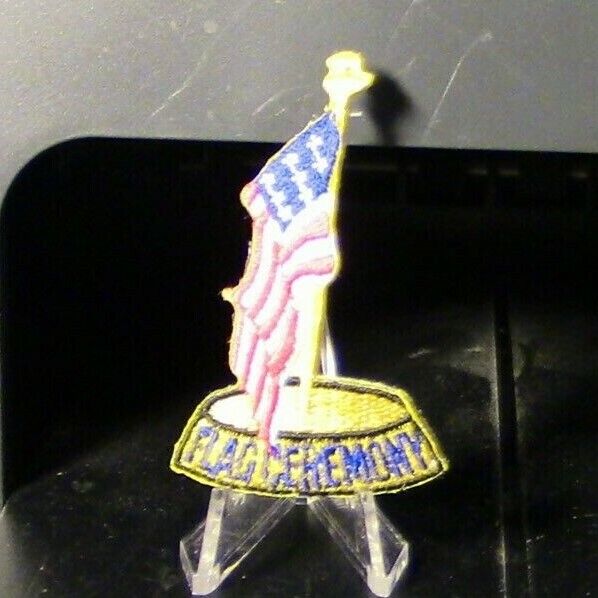 Girl Scout Round "Flag Ceremony" Activity Patch