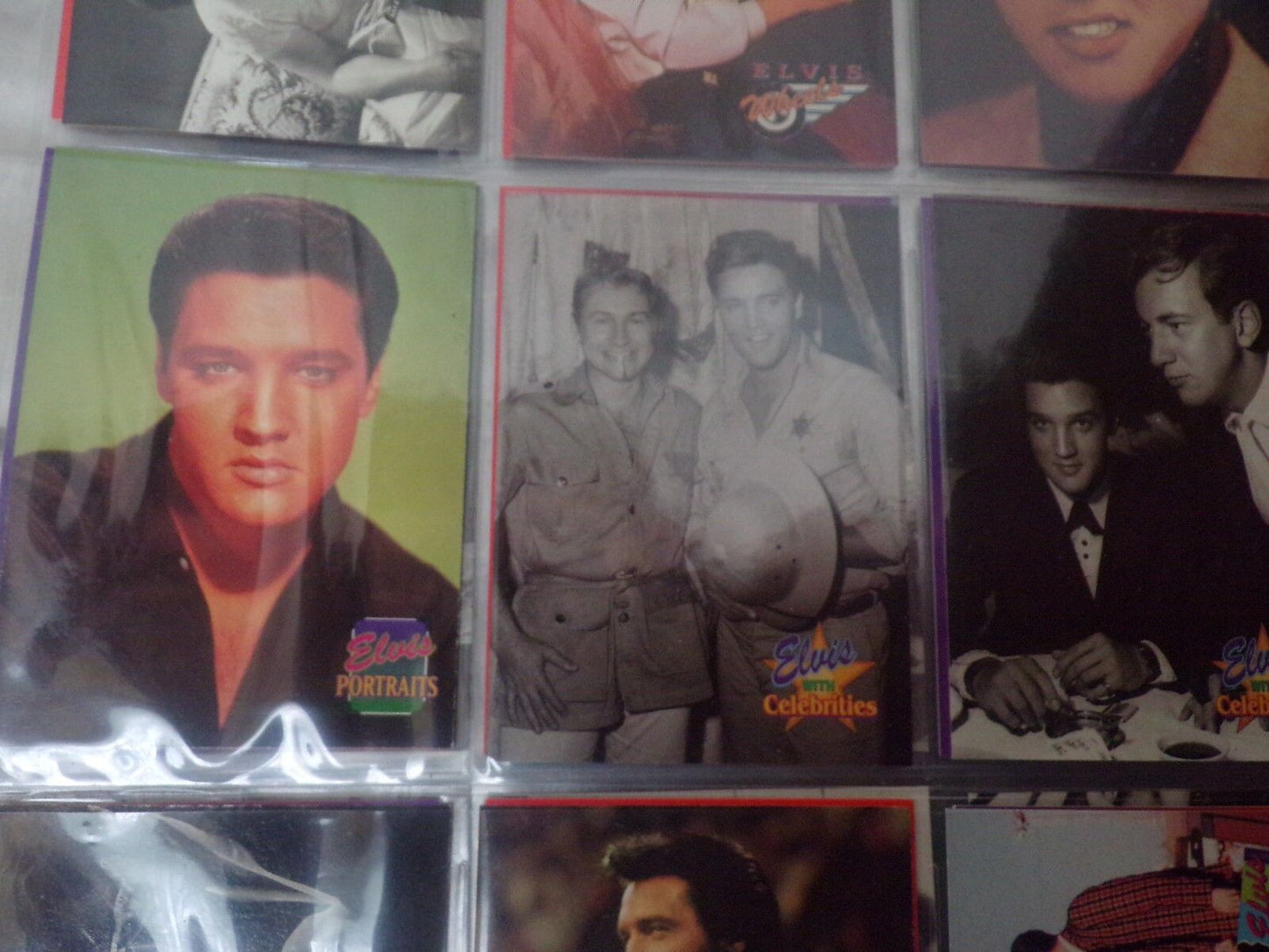 Lot of Elvis Trading Cards, Address Book, BD Card & Imperial Palace Flyer