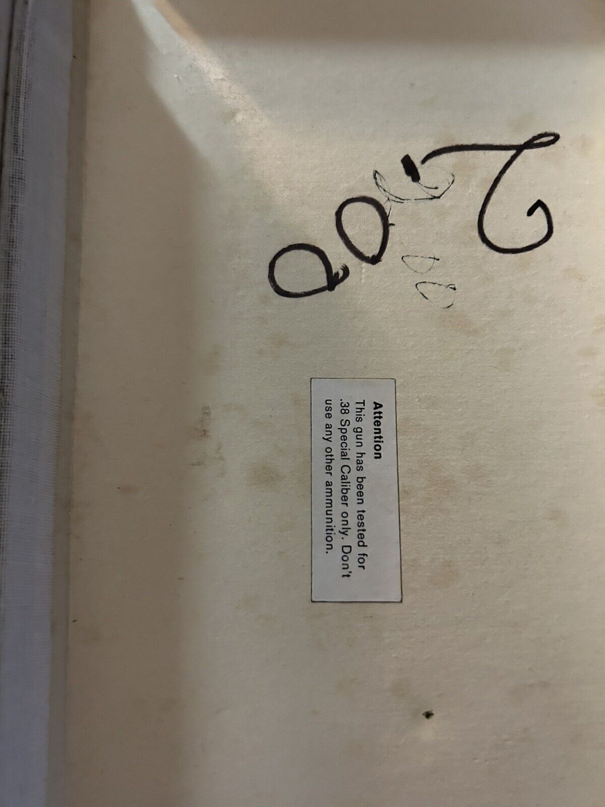 ORIGINAL GUN BOX FOR 38 SPECIAL 10.5 X 5.5 X 1.5 INCHES
