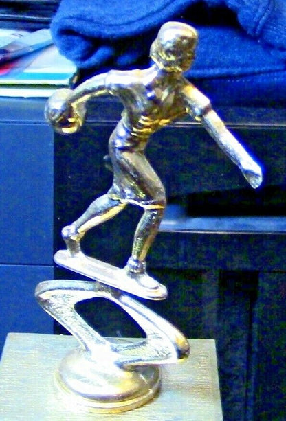 Bowling Trophy (Ready for a new engraving plate) 12" Tall
