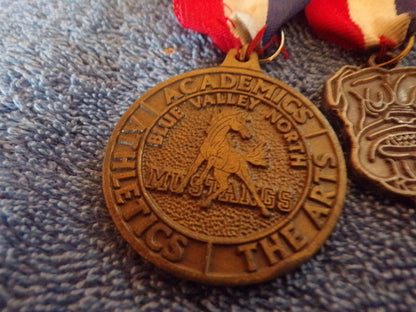 Vintage Set of 3 H/S Academic Medals: Blue Springs/North Kearney/Prairie View MO