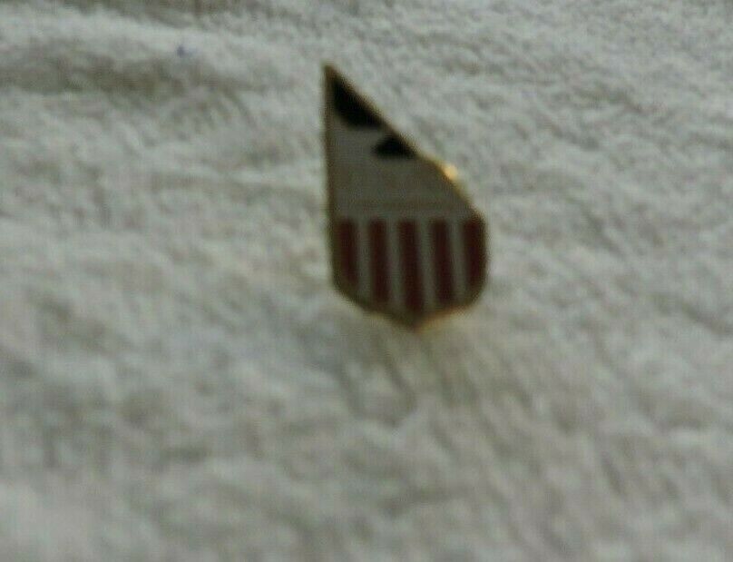 USA SWIMMING RED, WHITE AND BLUE PIN 1  X .5 INCHES