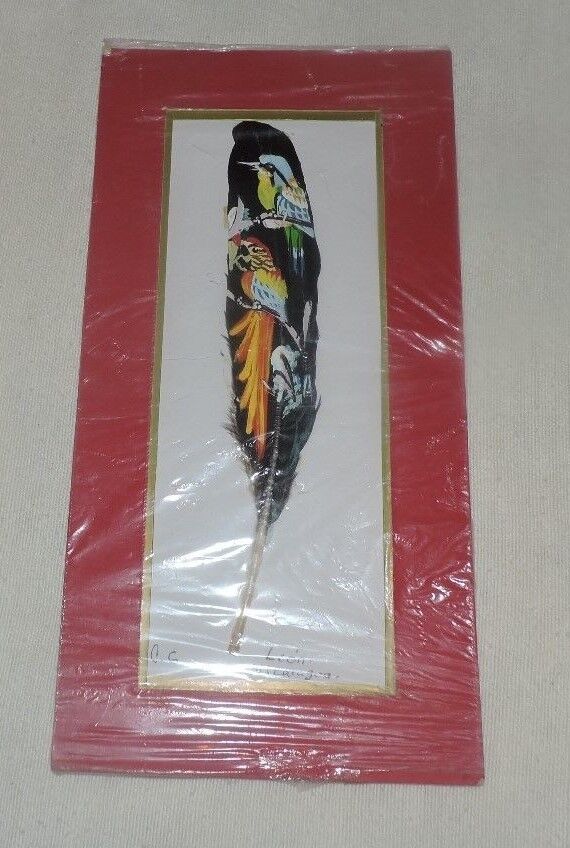Feather Art: Tucan's, Signed by "Leon Nicaraguan" Artist