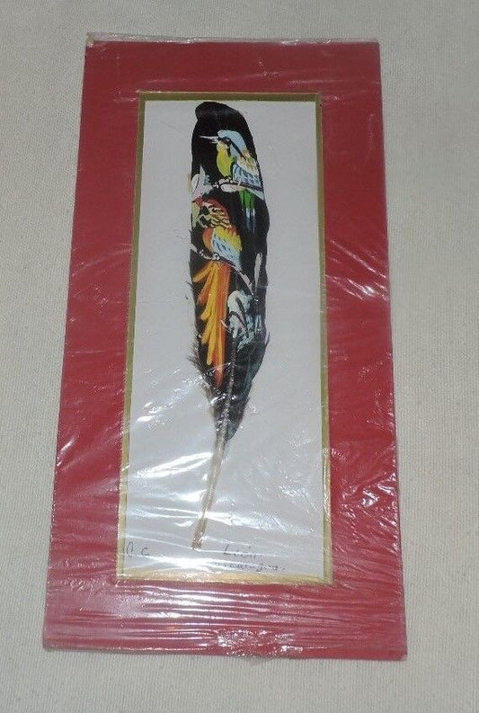 Feather Art: Tucan's, Signed by "Leon Nicaraguan" Artist