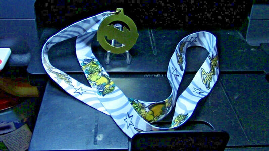 Whire Show Stopper Dance Medal/Award Ribbon-Ready to Wear