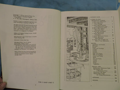 1978 Southern Living MICROWAVE COOKING MADE EASY Hardcover