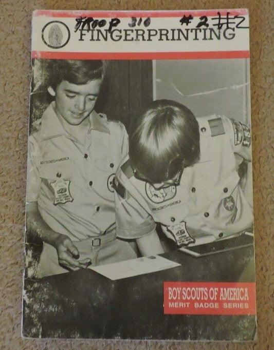 Merit Badge Series "Fingerprinting" 1999 Printing of the 1983 Edition