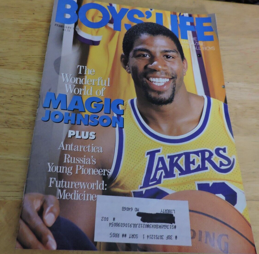 BOYS' LIFE MAGAZINE: FEBRUARY 1991, THE WONDERFUL WORLD OF MAGIC JOHNSON