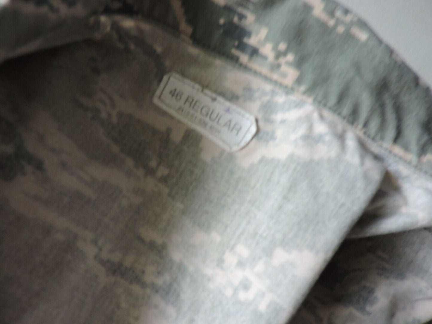 ARMY WOODLANDS CAMOUFLAGE SIZE 46 REGULAR UNIFORM SHIRT