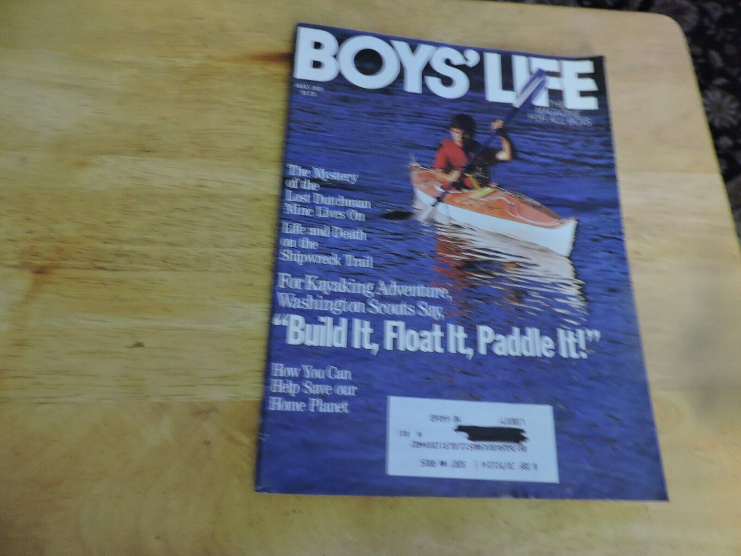 BOYS' LIFE MAGAZINE: MAY1991,  KAYAKING ADVENTURE, BUILD IT, FLOAT IT, PADDLE IT