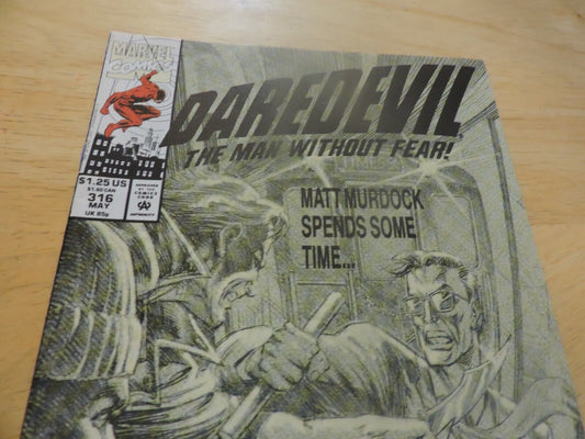 DAREDEVIL  MATT MURDOCK SPENDS SOME TIME UNDERGROUND!  #316 MAY  1993