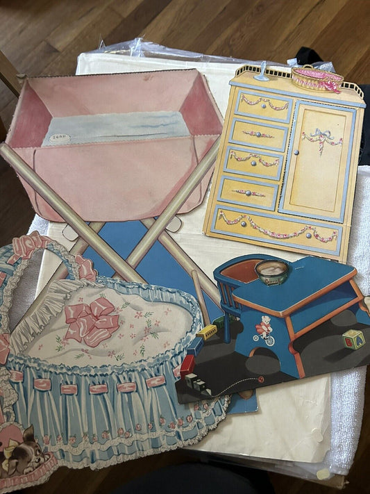 QUEEN HOLDEN "BABY STUFF"  12 PIECES: BASSINET, DRESSER, BUGGIES, BED, ECT.