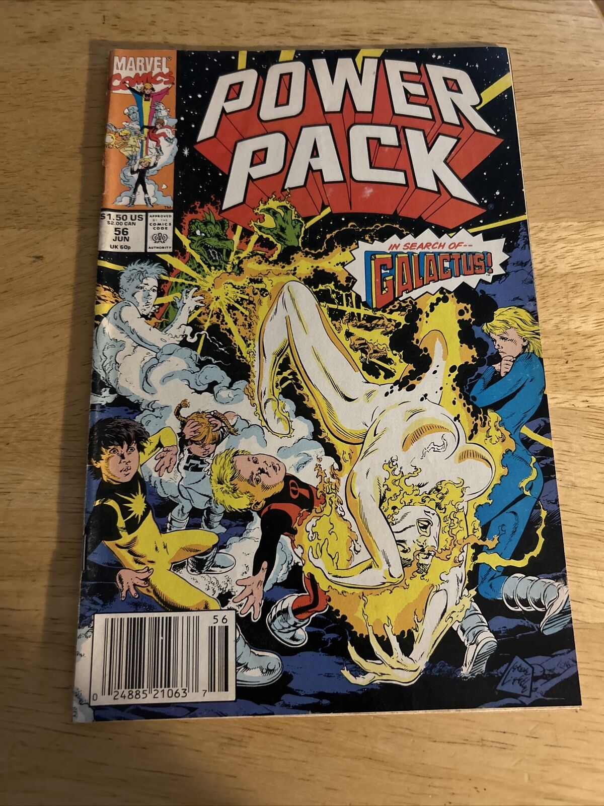Marvel Comics: Power Pack In Search of Galactus Issue  # 56, 1990