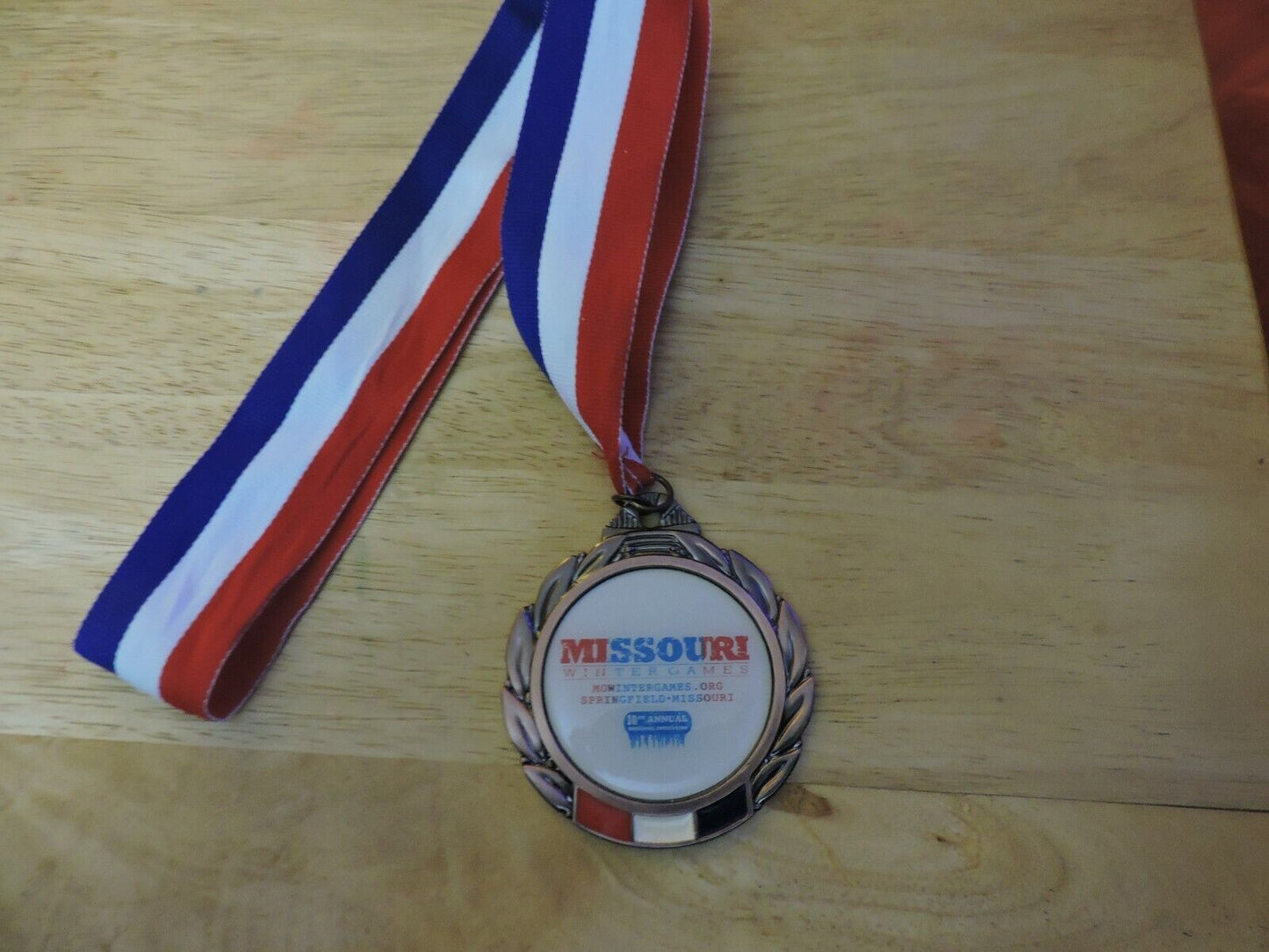 MEDAL MISSOURI WINTER GAMES 10 TH ANNUAL SPRINGFIELD MO2.75 INCHES