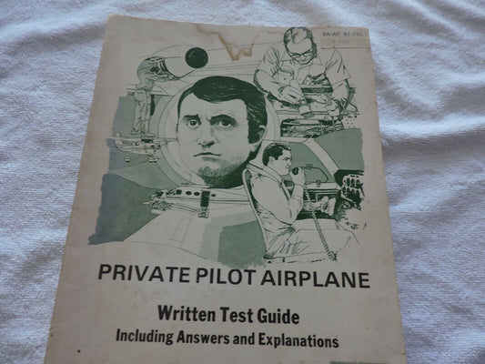 PRIVATE PILOT AIRPLANEWRITTEN TEST GUIDE AMP  1979